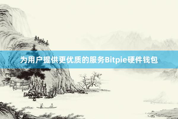 为用户提供更优质的服务Bitpie硬件钱包