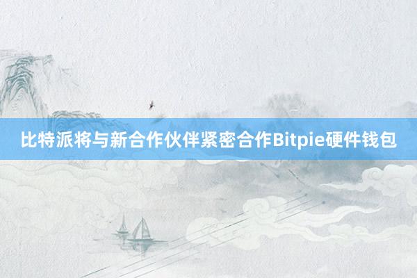 比特派将与新合作伙伴紧密合作Bitpie硬件钱包