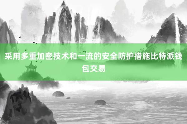 采用多重加密技术和一流的安全防护措施比特派钱包交易