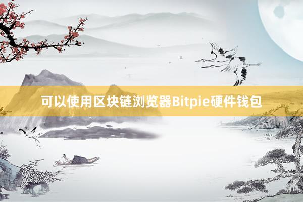 可以使用区块链浏览器Bitpie硬件钱包