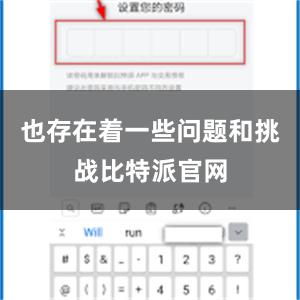 也存在着一些问题和挑战比特派官网