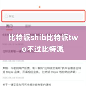 比特派shib比特派two不过比特派