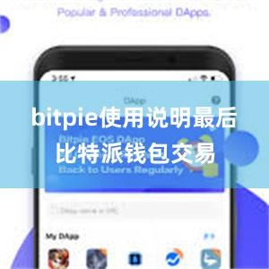 bitpie使用说明最后比特派钱包交易