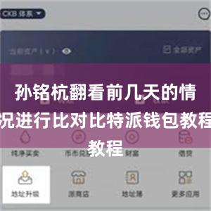 孙铭杭翻看前几天的情况进行比对比特派钱包教程